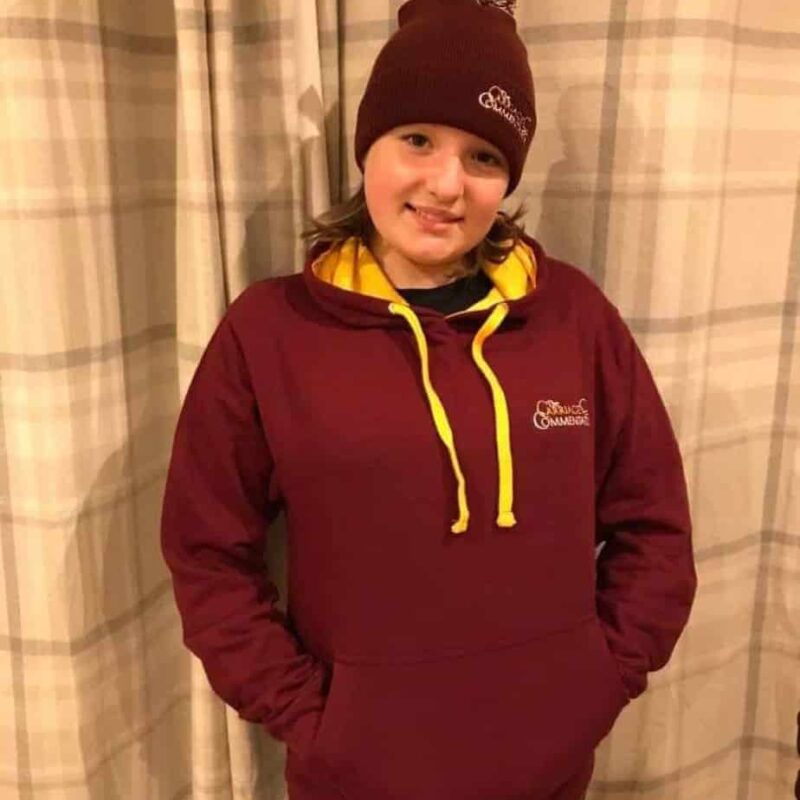 The Carriage Commentator Kids Contrast Pullover Hoodie