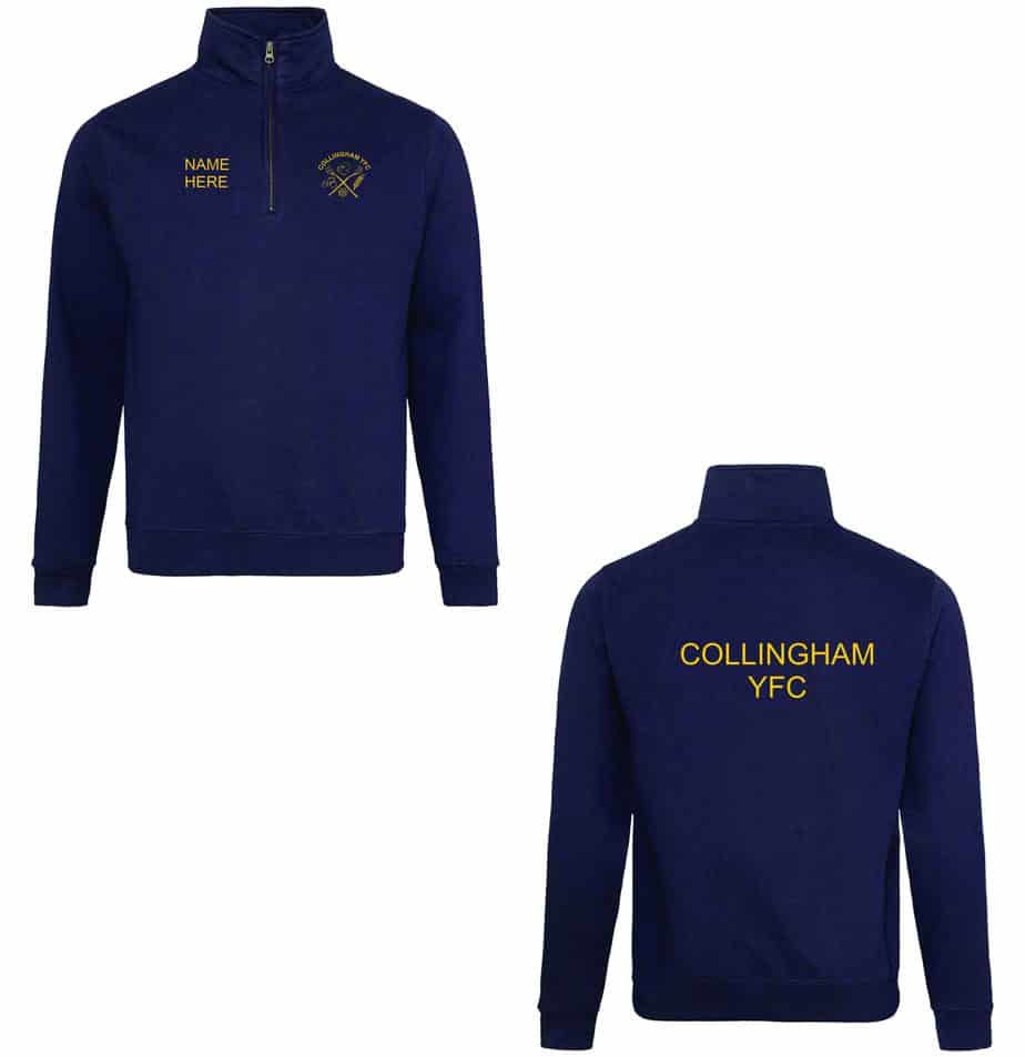 Collingham YFC Adult Zip Neck Sweatshirt - JS Teamwear JS Teamwear