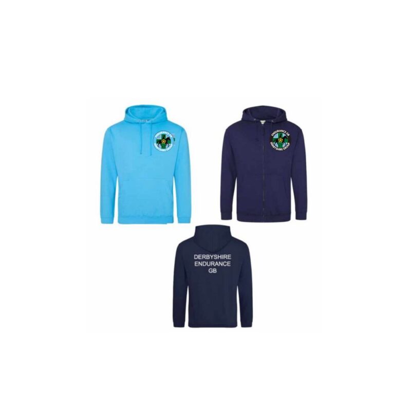 Derbyshire Endurance GB Hoodie - Pullover or Full Zip