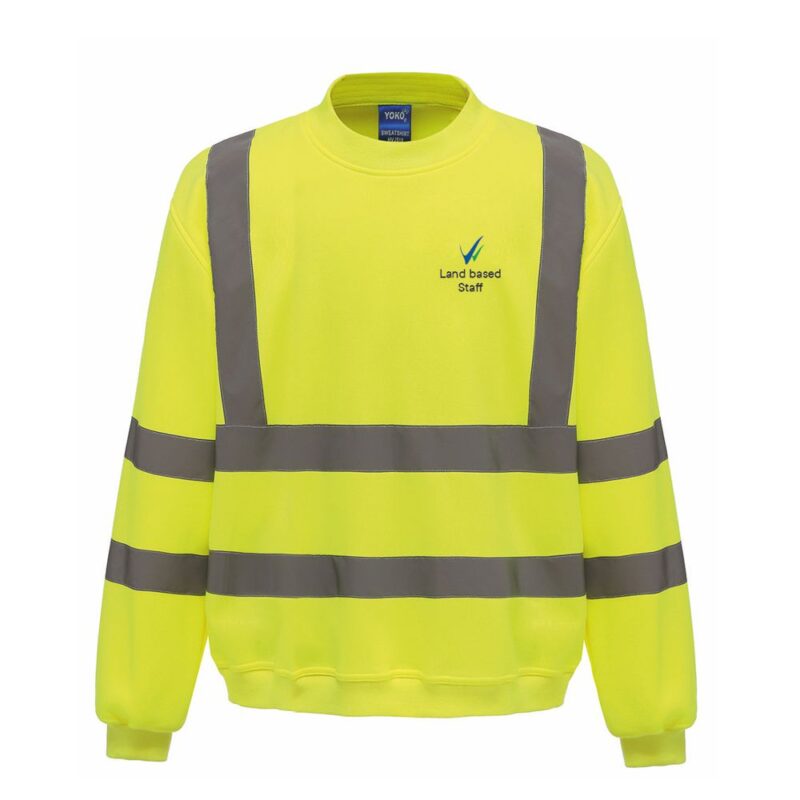 Wiltshire College & University Hi-Vis Crew Neck Sweatshirt - Staff