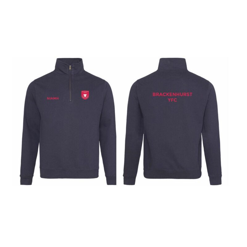 Brackenhurst YFC Zip Neck Sweatshirt