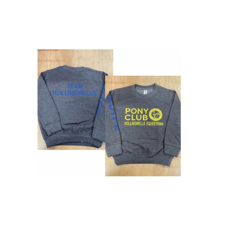 Hollingwells Equestrian Pony Club Sweatshirt - Adult and Junior