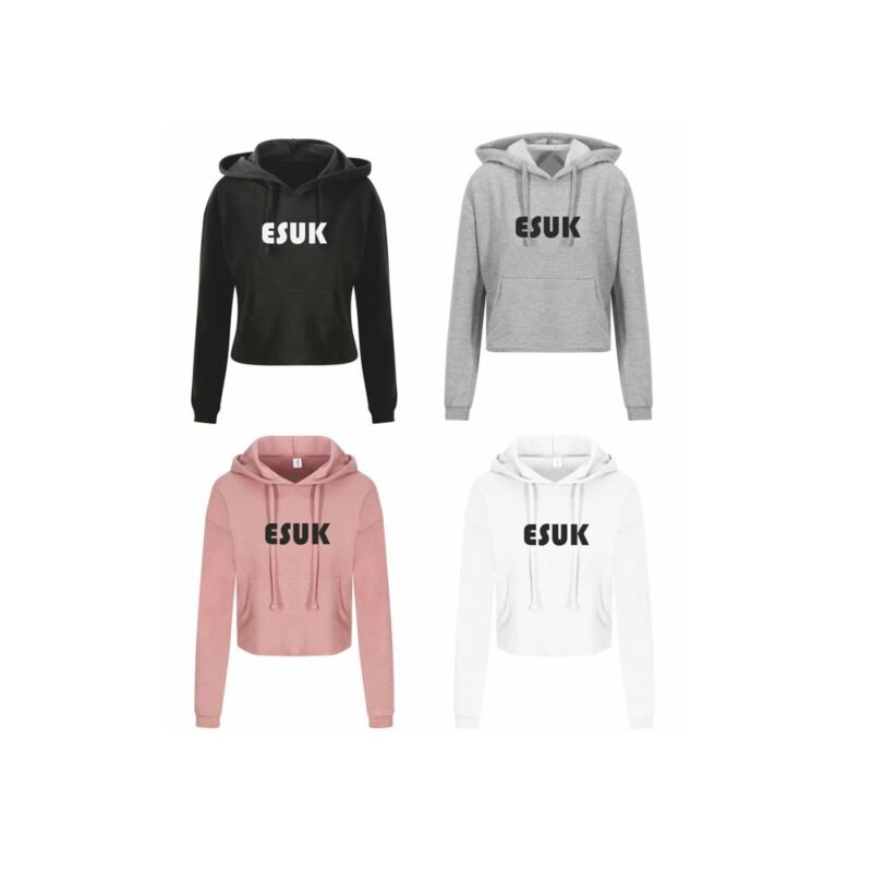ESUK Ladies Cropped Hoodie