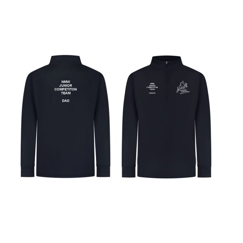 NMW Competition Zip Neck Track Top Sweatshirt