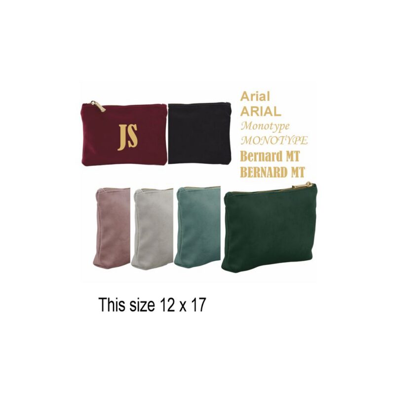 Velvet Clutch Accessory Bag