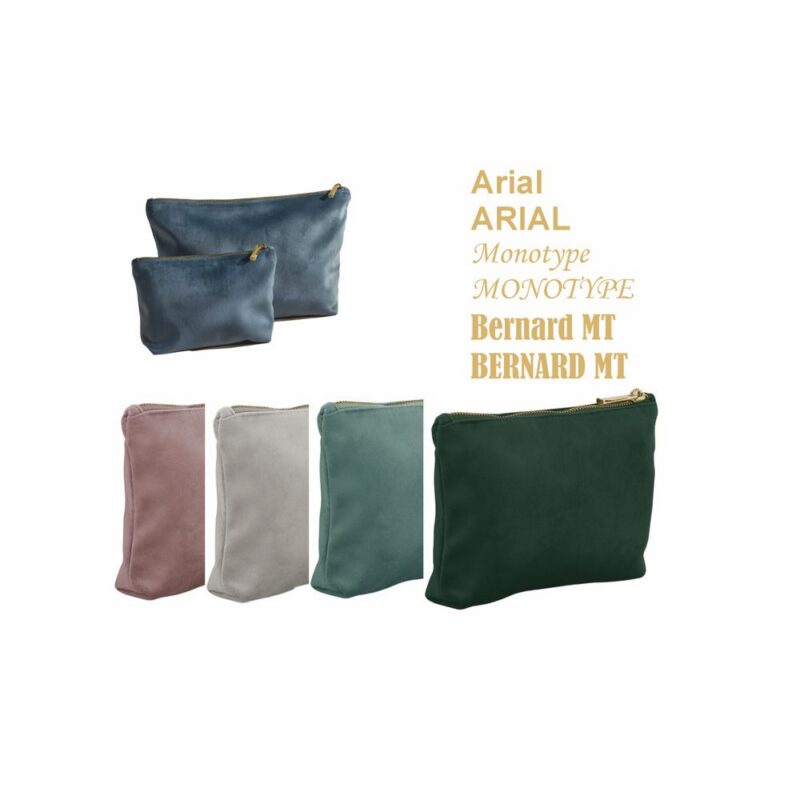 Velvet Pouch Accessory Bag