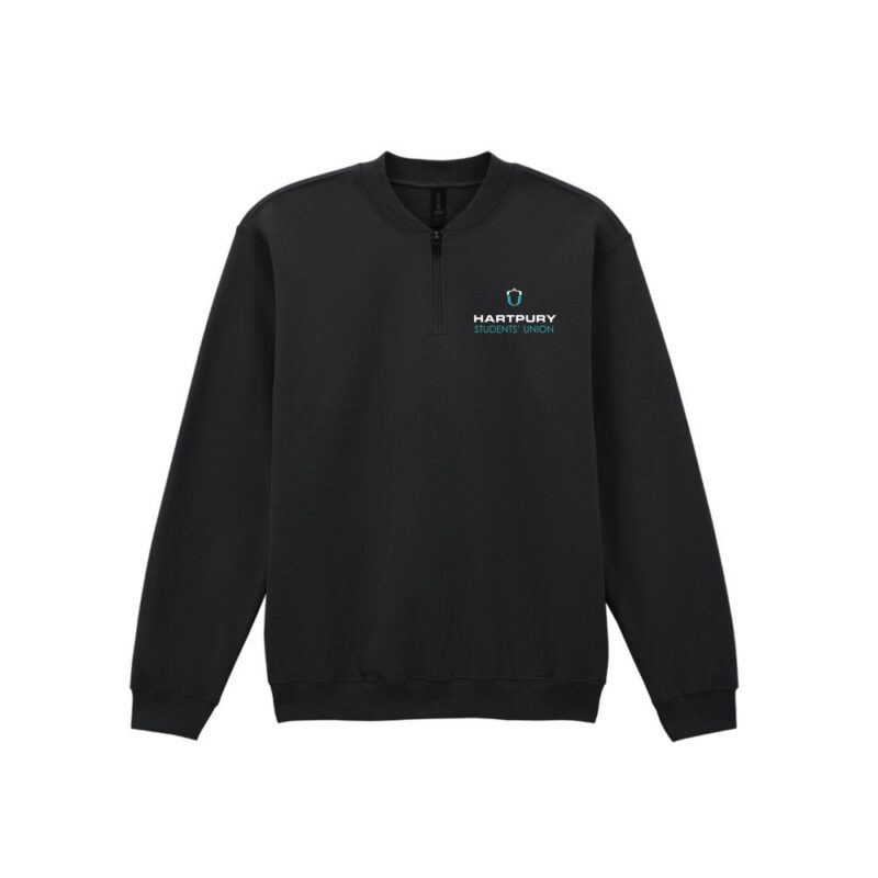 Hartpury SU Zip Neck Sweatshirt - crew neck