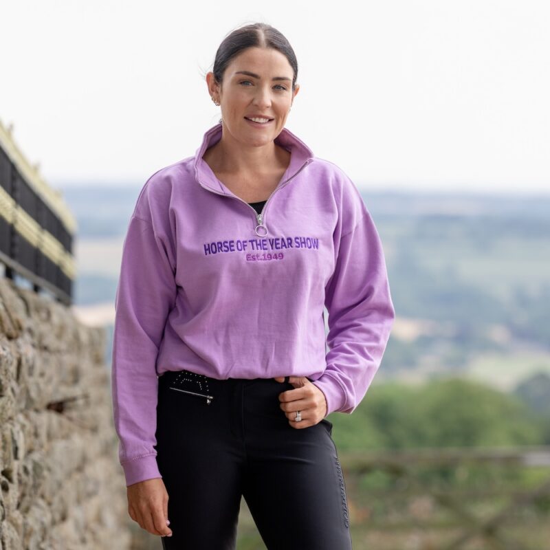 HOYS 2026 Ladies Cropped 1/4 Zip Sweatshirt