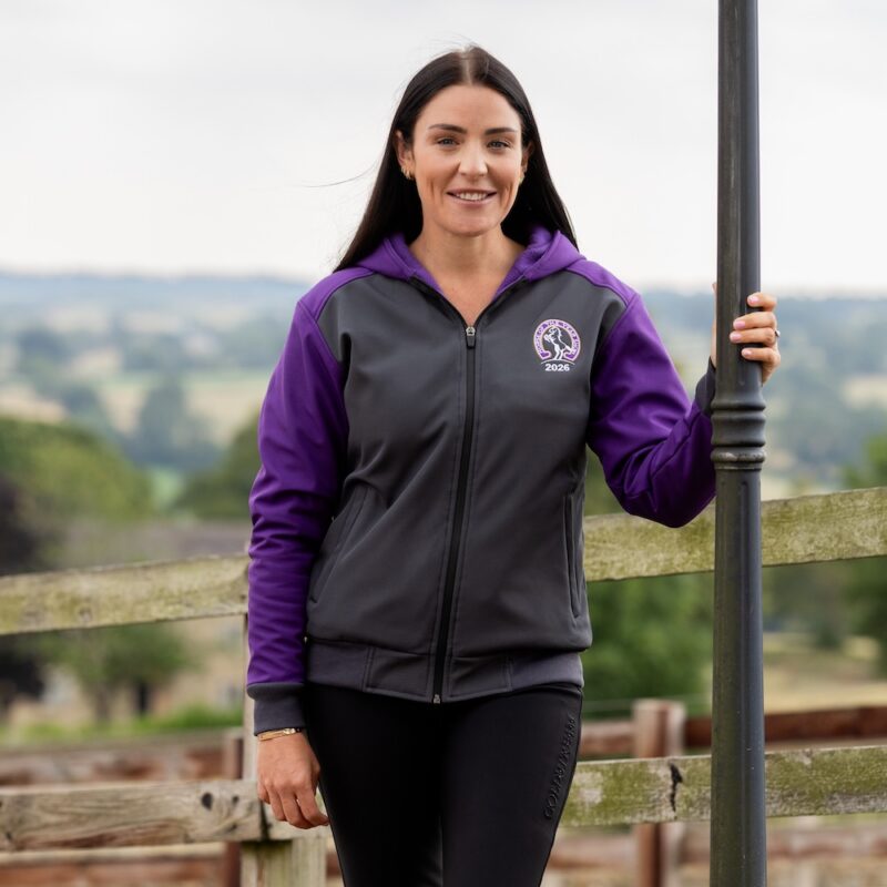 HOYS 2026 Purple & Charcoal Ladies Prestige Softshell Jacket
